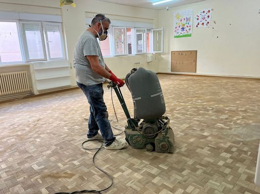 Lijado de Parquet Madrid • Parquet y Tarimas Óscar • Trabajo en Proceso