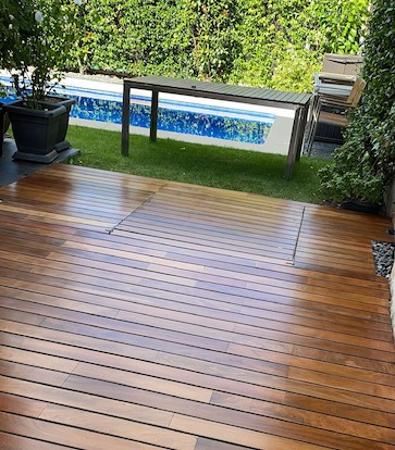 Tarima de Exterior en Madrid • Parquet y Tarimas Óscar • Trabajo Terminado